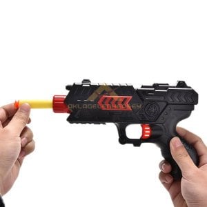 20cm 2in1 Nerf Style Hem Yumuşak Mermi Hem Su Topu Atan Silah Oyuncak Nerf Paintball Tabancası