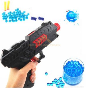 20cm 2in1 Nerf Style Hem Yumuşak Mermi Hem Su Topu Atan Silah Oyuncak Nerf Paintball Tabancası