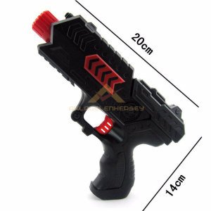 20cm 2in1 Nerf Style Hem Yumuşak Mermi Hem Su Topu Atan Silah Oyuncak Nerf Paintball Tabancası
