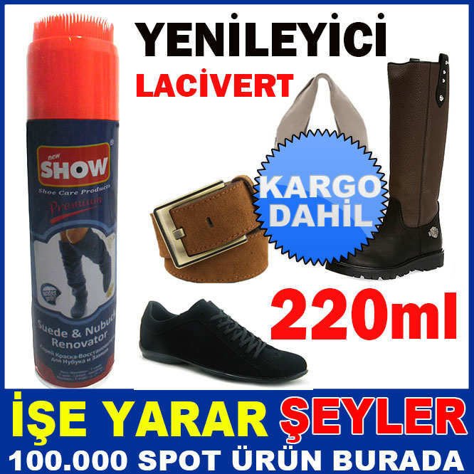 LACİVERT SÜET-NUBUK DERİ YENİLEYİCİ SPREY -2