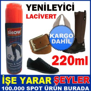 LACİVERT SÜET-NUBUK DERİ YENİLEYİCİ SPREY -2