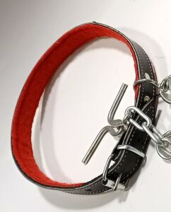 60cm Hakiki Deri Köpek Tasması Boyun Çapı 12-17cm Köpekler için Tasma iç Yapısı Yumuşak Süper Rahat