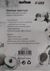 Stainless Steel 6 Adet Tereyağ ,Reçel,Çikolata Sürme Bıçağı D-Raf