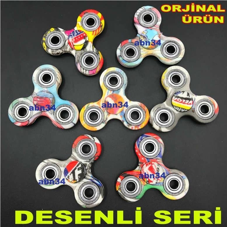 Desenli Stres Çarkı Metal Rulmanlı Uzun süre Dönen Hands Spinner