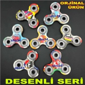 Desenli Stres Çarkı Metal Rulmanlı Uzun süre Dönen Hands Spinner