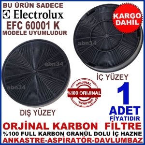 ELECTROLUX EFC 60001 K ANKASTRE DAVLUMBAZ GRANÜL KARBONLU FİLTRE