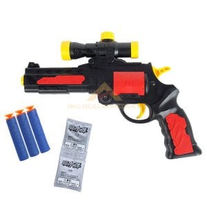 27cm 2in1 Nerf Style Hem Yumuşak Mermi Hem Su Topu Atan Büyük Silah Oyuncak Nerf Paintball Tabancası