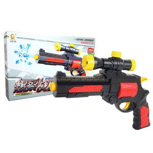 27cm 2in1 Nerf Style Hem Yumuşak Mermi Hem Su Topu Atan Büyük Silah Oyuncak Nerf Paintball Tabancası