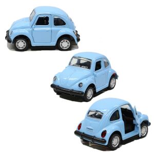 1967 Volkwagen Beetle Klasik Metal Çek Bırak VosVos Araba 9,5 cm