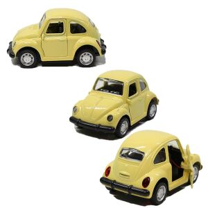 1967 Volkwagen Beetle Klasik Metal Çek Bırak VosVos Araba 9,5 cm