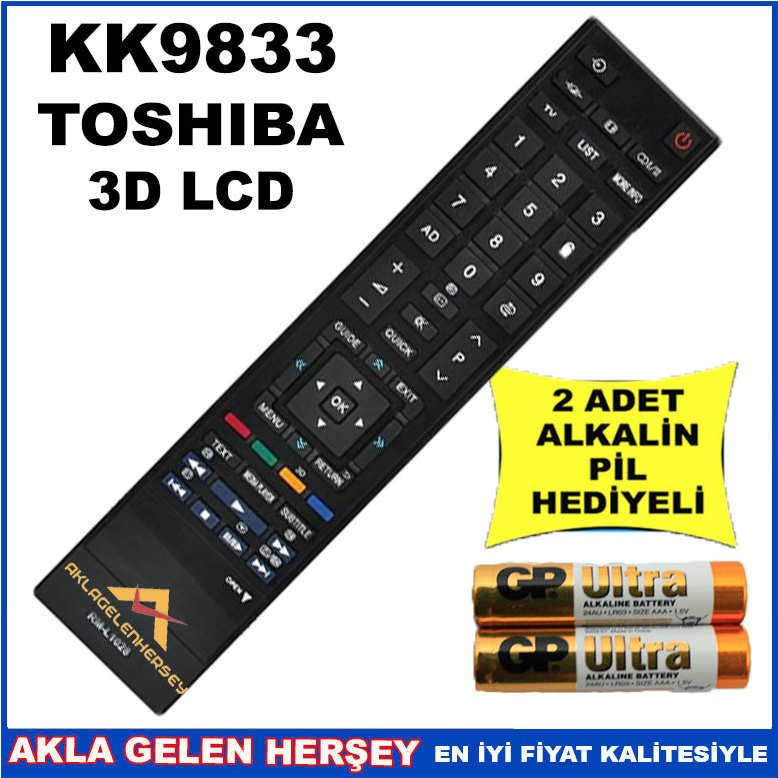TOSHIBA LCD-PLAZMA TELEVİZYON KUMANDASI KK9833