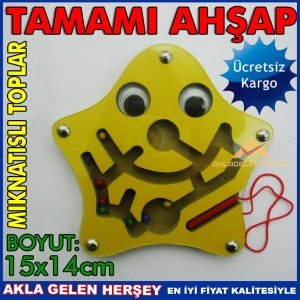 Ücretsiz Kargo EĞİTİCİ YILDIZ MODEL MIKNATISLI LABİRENT OYUNCAK