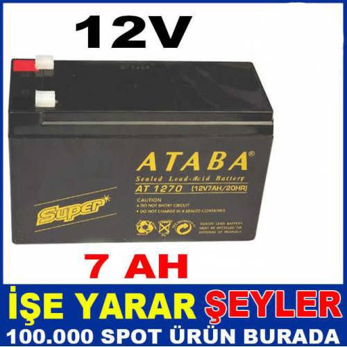 12 VOLT 7 AMPER AKÜ BATARYA 12V 7AH KURU AKÜ KD