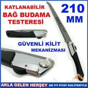 KİLİT MEKANİZMALI KATLANABİLİR BUDAMA TESTERESİ