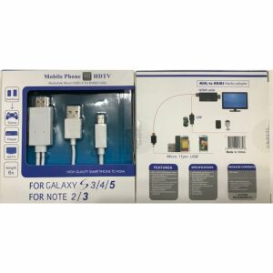 SAMSUNG S3-S4-S5 NOTE 2-3-4 HDMI MHL TV KABLOSU
