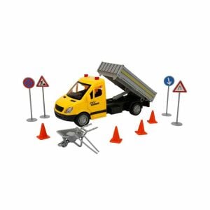 Sesli ve Işıklı Yol Yardım Kamyonu ve Trafik İşaretleri 1 Adet Fiyatıdır