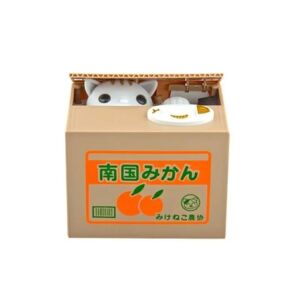 Para Yiyen Kedi Kumbara Eğlenceli Oyuncak