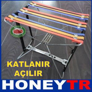 Yer kaplamayan Katlanır metal konstrüksiyon pratik balıkçı taburesi 25cm,Sağlam çelik tel tabure