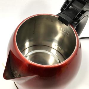 Kırmızı Gizli Rezistanslı Çelik Kettle 360° Döner Kablosuz Ketıl Full Çelik Su Isıtıcı 2200W Senowa
