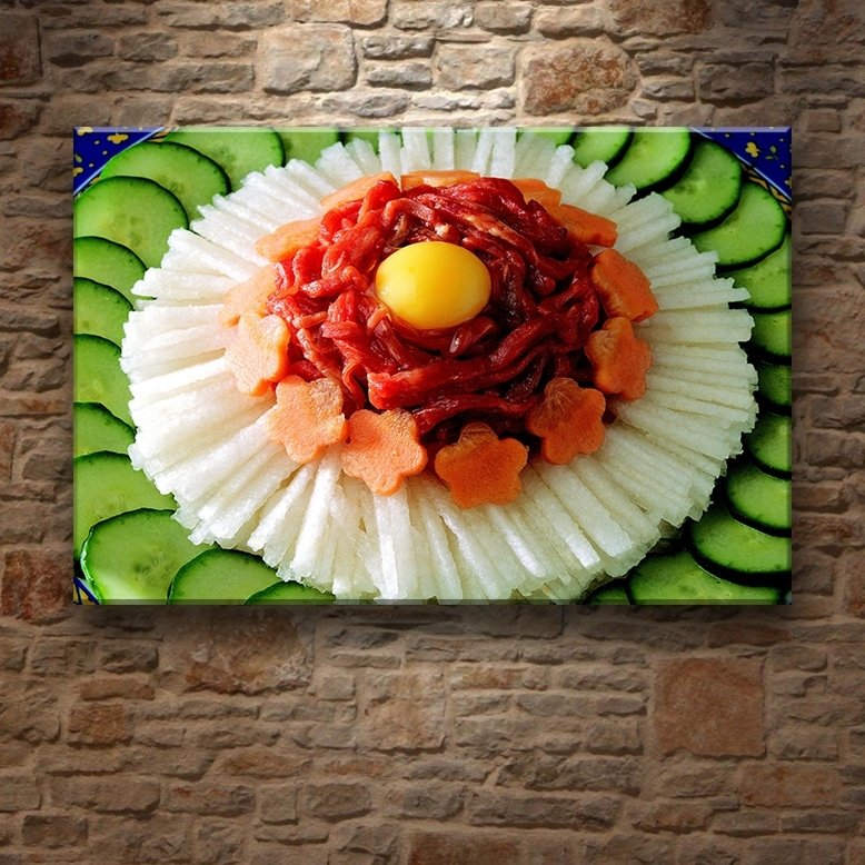 SEBZE TABAĞI 7 değişen ölçü ORİJİNAL KANVAS TABLO