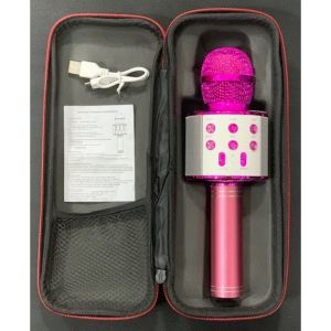 WS-858 ÇANTALI  KARAOKE MİKROFON BLUETOOTH MP3 SD-USB-AUX GİRİŞLİ