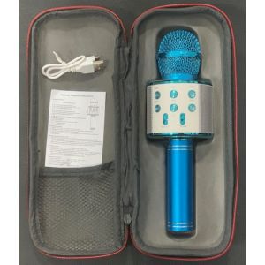 WS-858 ÇANTALI  KARAOKE MİKROFON BLUETOOTH MP3 SD-USB-AUX GİRİŞLİ