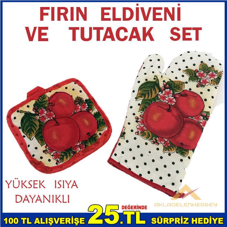 YÜKSEK ISIYA DAYANIKLI FIRIN ELDİVENİ VE TUTACAK