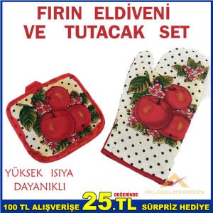YÜKSEK ISIYA DAYANIKLI FIRIN ELDİVENİ VE TUTACAK