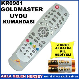 GOLDMASTER UYDU CİHAZI Receiver KUMANDASI KR0981