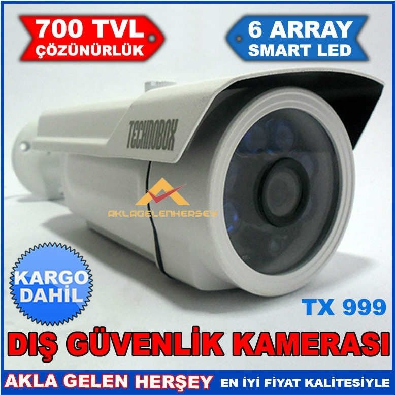 kargo dahil 700 TVL TX999 GECE GÖRÜŞLÜ DIŞ GÜVENLİK KAMERASI
