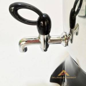 Remetta Fontana 5 Lt Alt Kazanlı + 1.75 Lt Demlik %100 Paslanmaz Çelik Büyük Boy Lüks Çay Semaveri