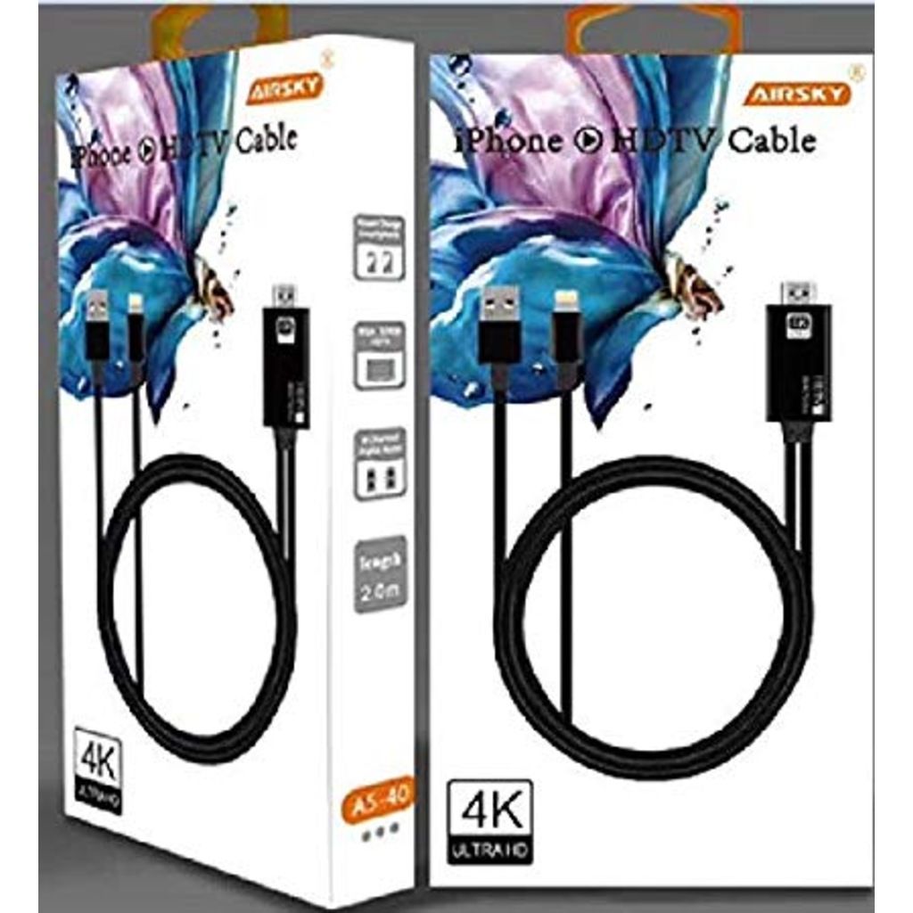 4K İPHONE X-XS-XS MAX-7-8-11-11 PRO UYUMLU HDMİ TV GÖRÜNTÜ