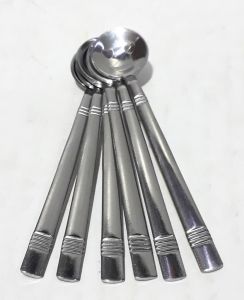 6 Adet Emoji Deenli Paslanmaz Çelikten Çay Kaşığı