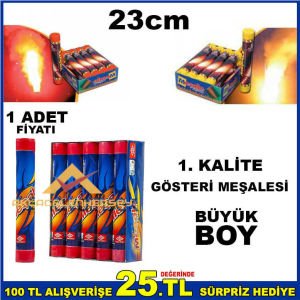 1. KALİTE BÜYÜKBOY GÖSTERİ MEŞALESİ MAÇ MEŞALESİ