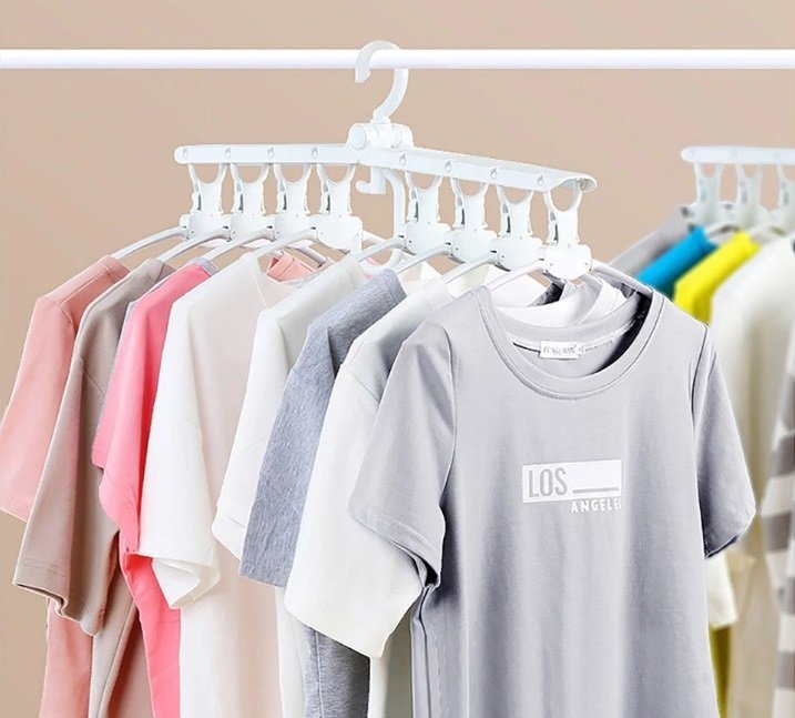 360 Derece Dönen 8li Çok Fonksiyonlu Sihirli Askılık