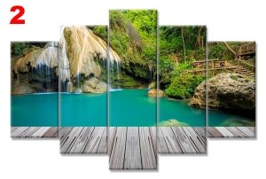 DOGA TAYLAND 7 STİL 5 PARÇALI KANVAS TABLO