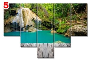 DOGA TAYLAND 7 STİL 5 PARÇALI KANVAS TABLO