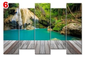 DOGA TAYLAND 7 STİL 5 PARÇALI KANVAS TABLO