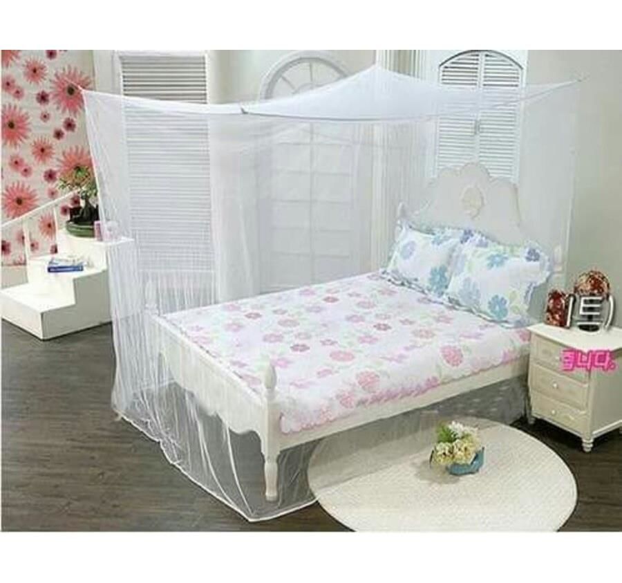 Büyük Boy Sineklik Yatak Cibinliği 200x150 h150 Beyaz Tül Sineksavar Rahat Uyku ve Yaşam ortamı