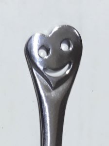 6 Adet Kalp Desenli Paslanmaz Çelikten Çay Kaşığı