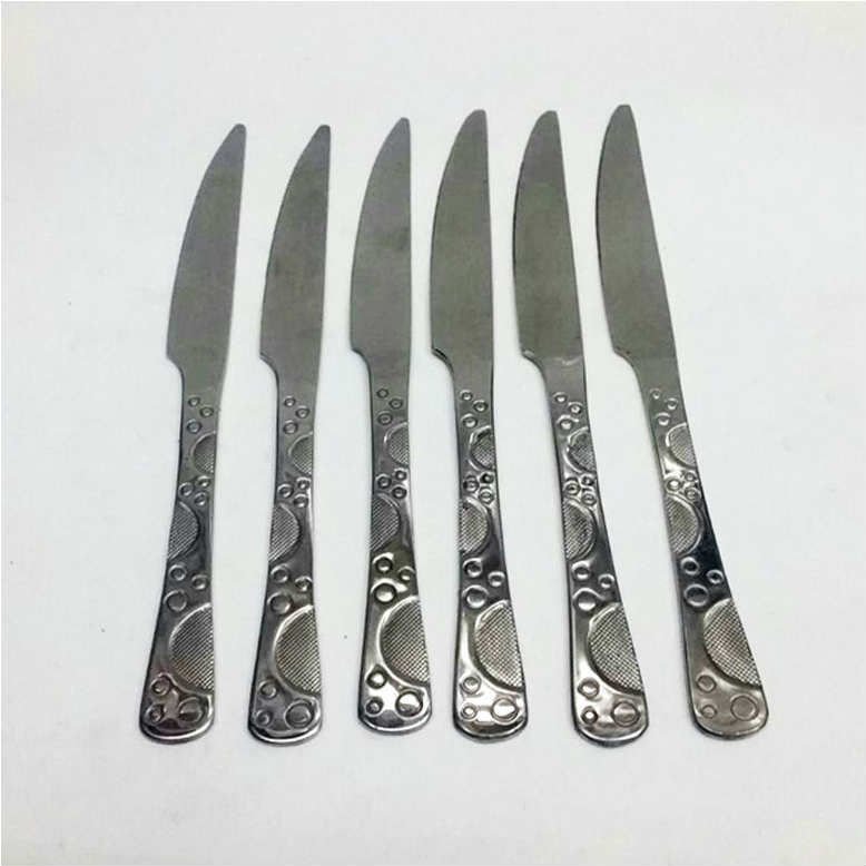 6 Adet Sunset Model Paslanmaz Çelik Rostfrei Yemek Bıçağı Seti