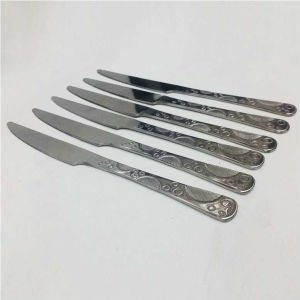 6 Adet Sunset Model Paslanmaz Çelik Rostfrei Yemek Bıçağı Seti