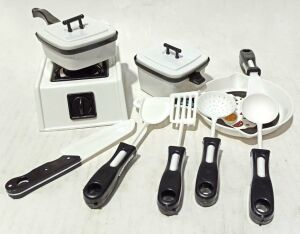 Çocuklara İçin Çok Eğlenceli 12 Parça Tencereli Tavalı Mutfak Set