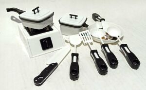 Çocuklara İçin Çok Eğlenceli 12 Parça Tencereli Tavalı Mutfak Set