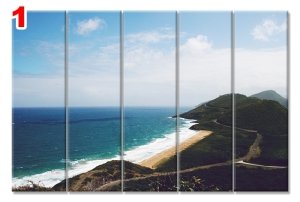 DENIZ VE KUMSAL 7 STİL 5 PARÇALI KANVAS TABLO