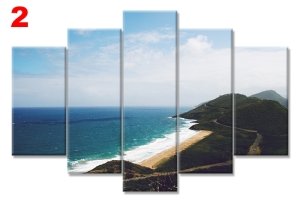 DENIZ VE KUMSAL 7 STİL 5 PARÇALI KANVAS TABLO