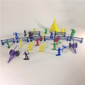 Savaşan Amerikan Kovboy Seti 31 Parçadan Oluşan Rengarenk Eğlenceli Oyuncak Mini Askerler