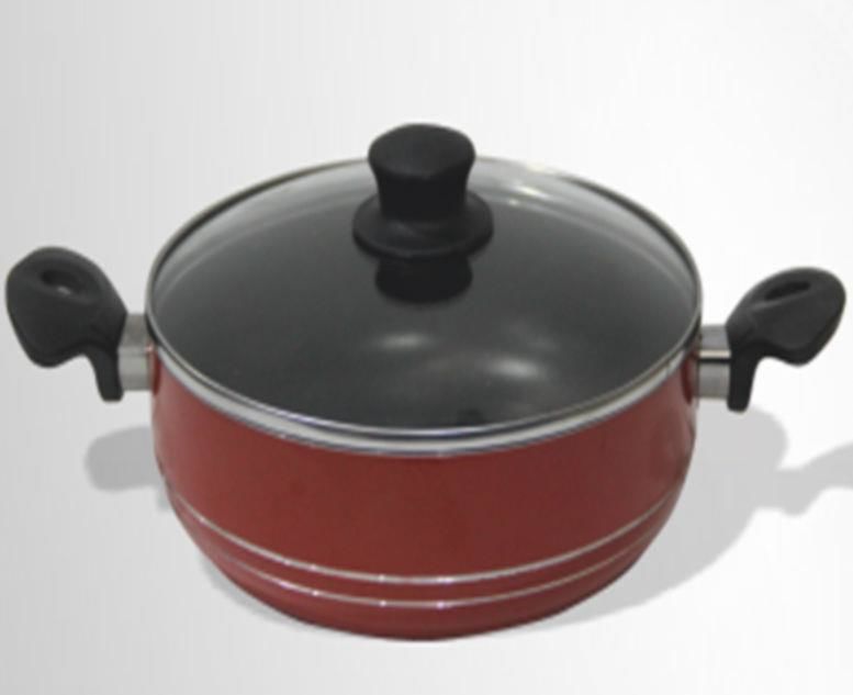 İnce Alüminyum 3 Kat Teflon Kaplı Yanmaz Yapışmaz Tencere 26cm Piyasa Malı Uygun Fiyatlı Non Stick