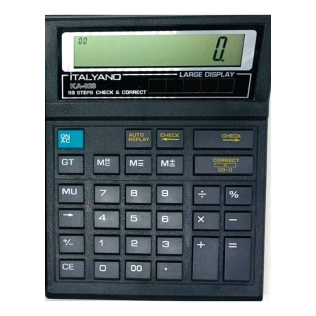 İtalyano 99 İşlem Geriye Dönük 12 Basamaklı Digital Hesap Makinesi KA-028