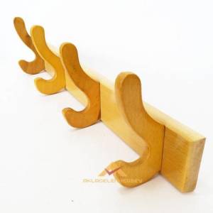 Nostaljik Askı 4 Kancalı Ahşap Duvar Askısı